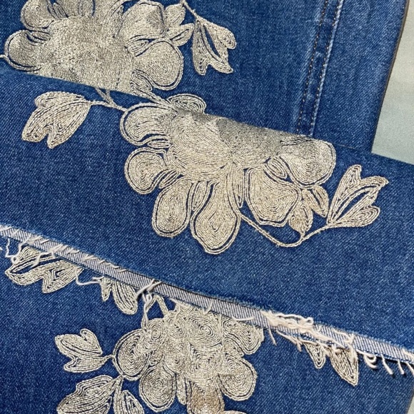 Gucci Embroidered High-rise Flared Jeans - Mid denim 24 new - Picture 11 of 12